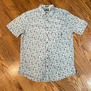 Men’s Eddie Bauer Short Sleeve Button Down Shirt. Size Large. Excellent Conditio